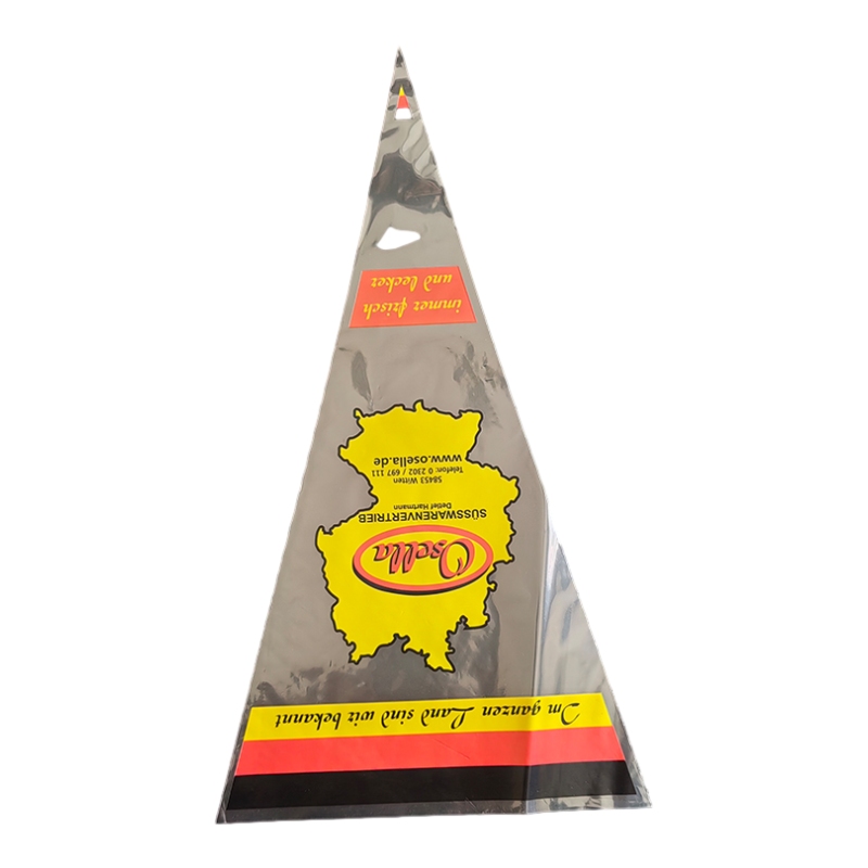 Disposable Treat Clear Cello Sweet Bags  Bopp Transparent Custom Plastic Piping Food Candy Packaging Triangle Cone Bags