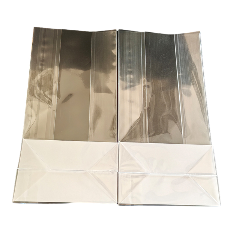 Seasonal opp cellophane clear bags Christmas gift clear block bottom cellophane bags Customized printed clear cellophane bags