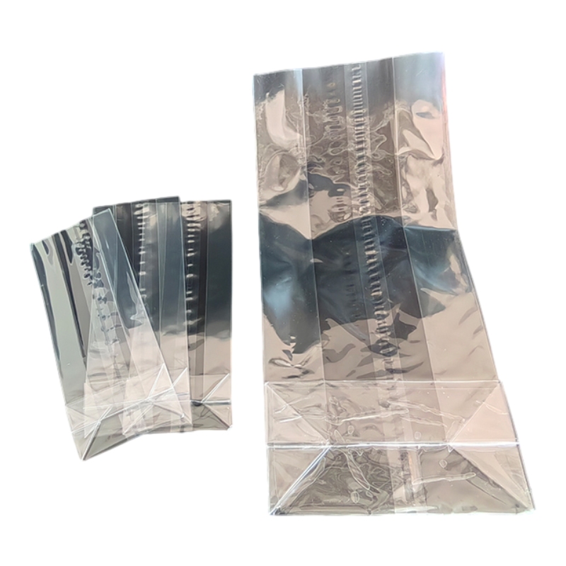 Clear Flat Bottom Gusset Cellophane crystal clear  Bag Food Grade OPP Poly Snack Cookie Bag